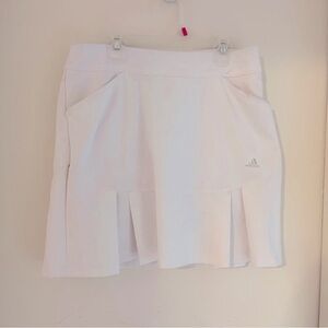 Adidas White Pleated tennis Skirt